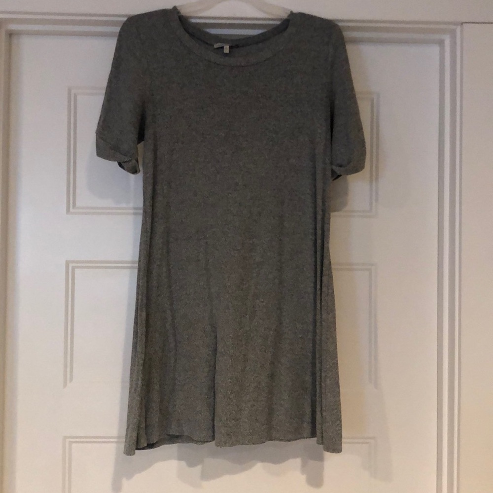 Soft grey T-shirt dress